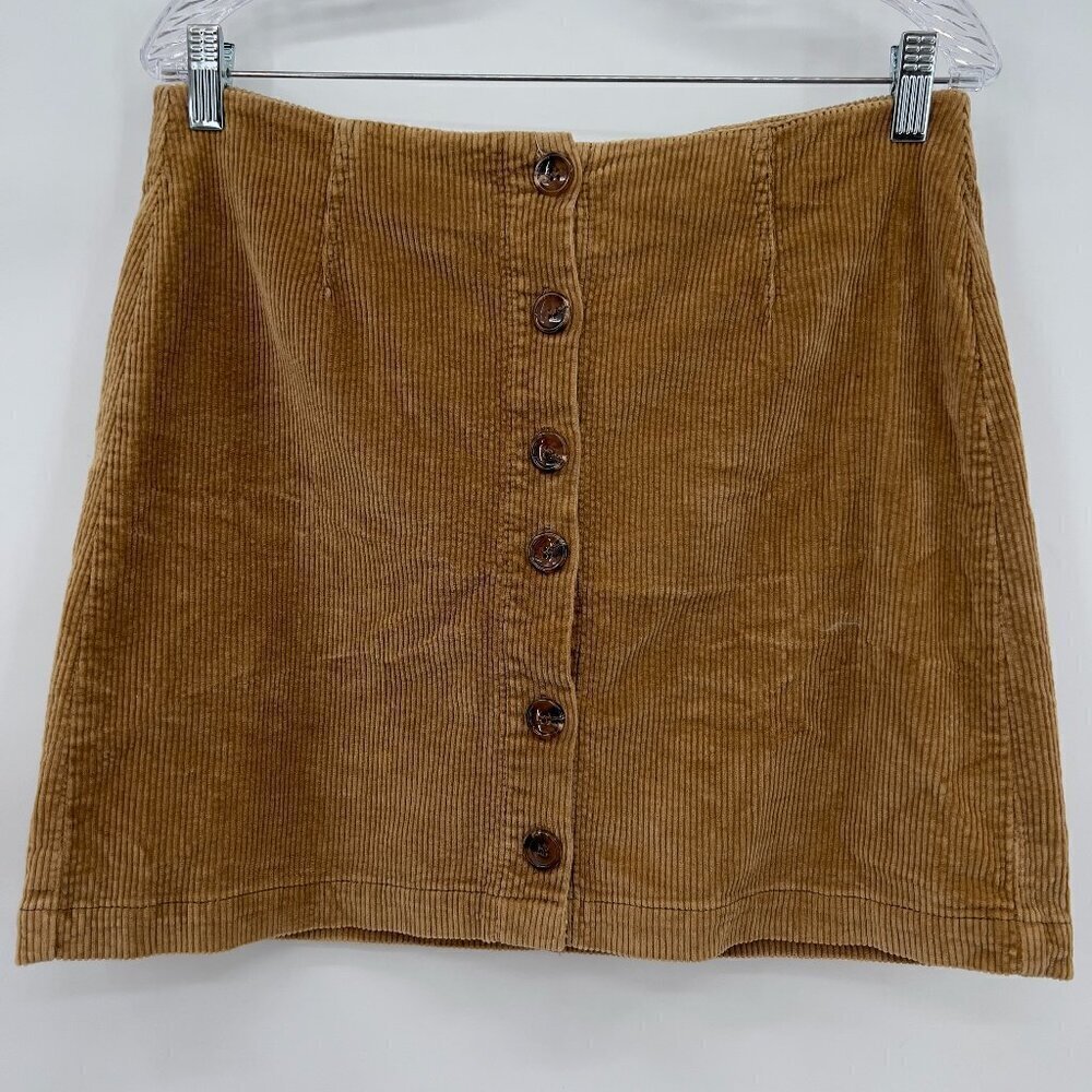 Others Follow Corduroy Brown Mini Skirt Women's L